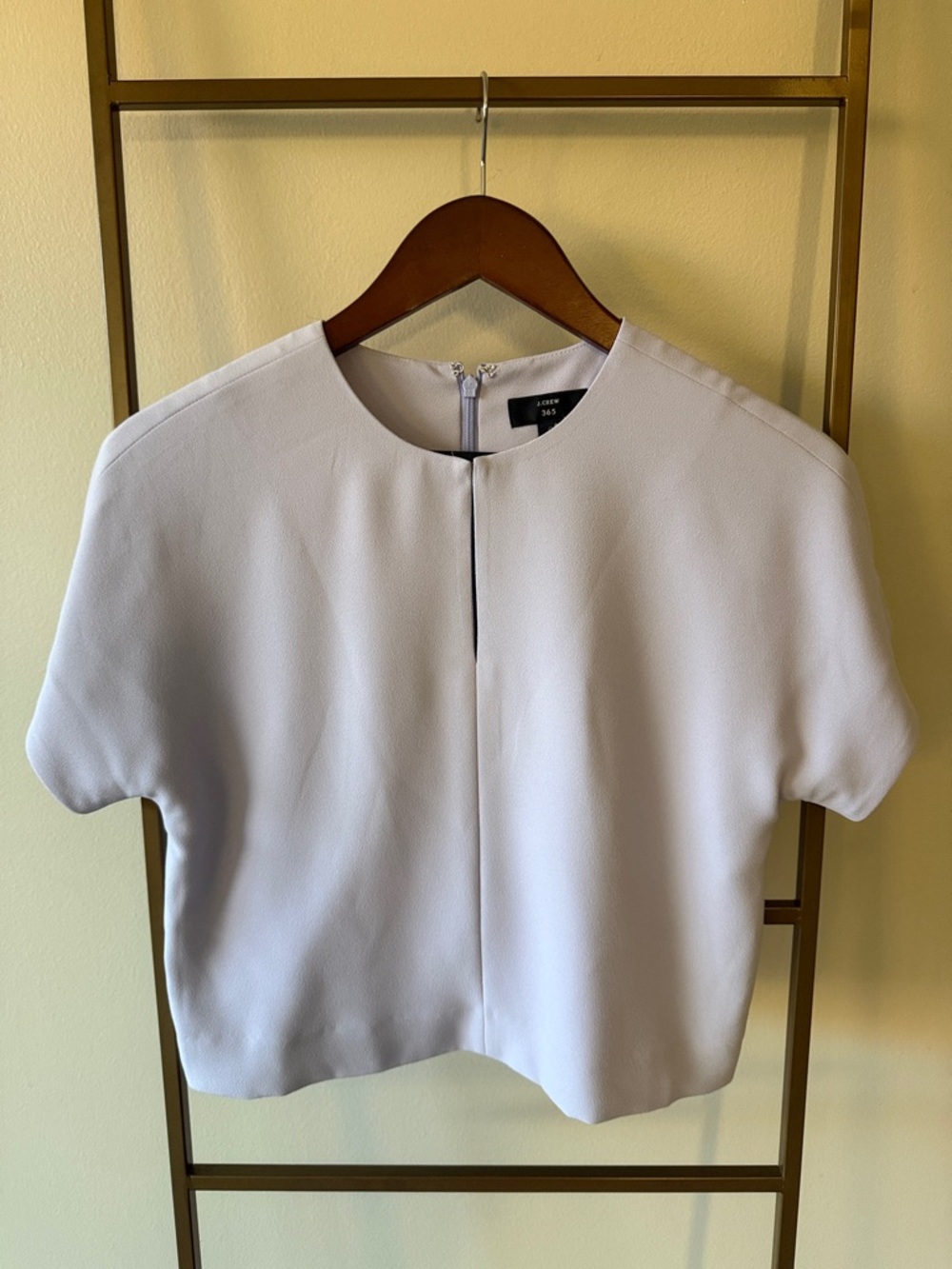 J. Crew Lilac Short-Sleeve Dressy Top